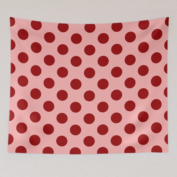Item preview, Large Cherry Red polka dots on pink designed and sold by Nolan6.