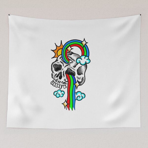 Item preview, Psychedelic Skull designed and sold by MARCOSURREAL.