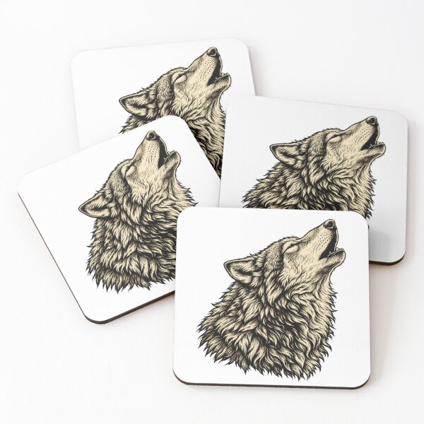 Item preview, Howling Wolf Realistic Detailed Nature Lover designed and sold by nortowelcomics.