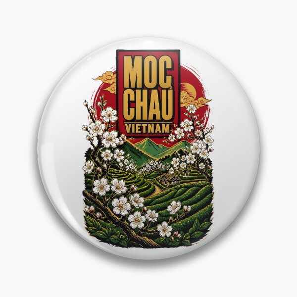 Item preview, Moc Chau Vietnam Vintage Travel Tourism designed and sold by TravelersGems.
