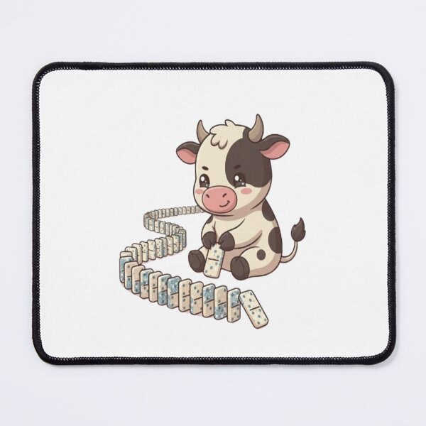 Item preview, Cute Cow Setting Up Dominoes designed and sold by Ella_Sketch.