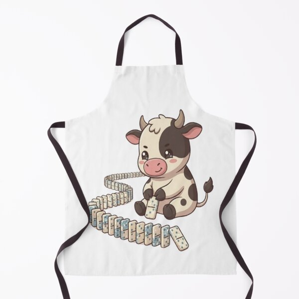 Item preview, Cute Cow Setting Up Dominoes designed and sold by Ella_Sketch.