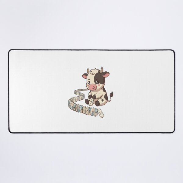 Item preview, Cute Cow Setting Up Dominoes designed and sold by Ella_Sketch.