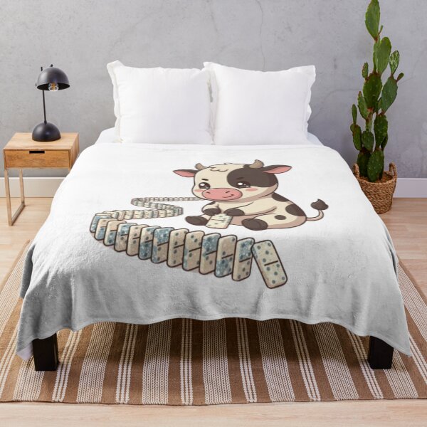 Item preview, Cute Cow Setting Up Dominoes designed and sold by Ella_Sketch.