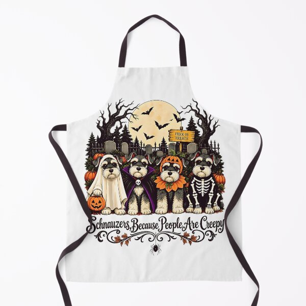 Item preview, Schnauzers Because People are Creepy Halloween Dog Costume  designed and sold by Byhergawaa.