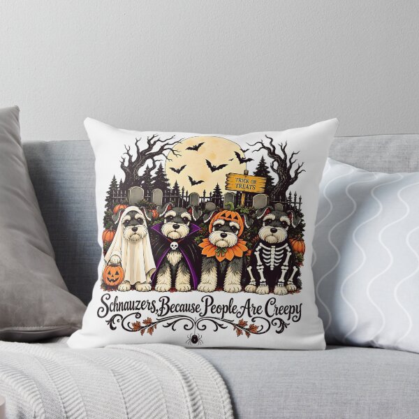 Item preview, Schnauzers Because People are Creepy Halloween Dog Costume  designed and sold by Byhergawaa.