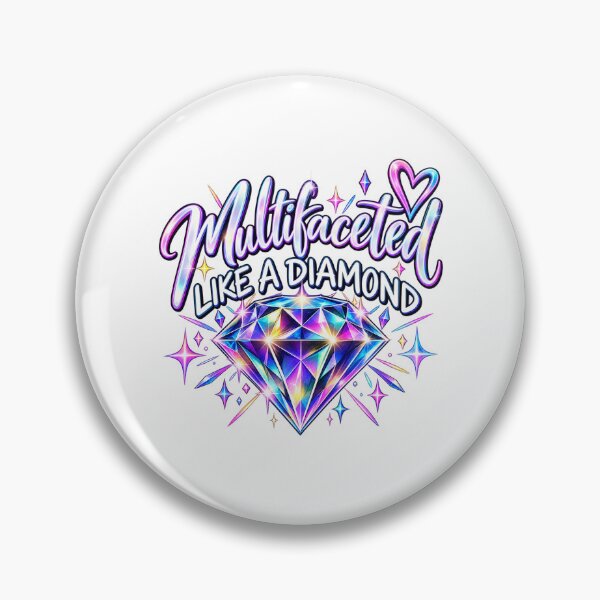 Item preview, Multifaceted Like a Diamond – Colorful Inspirational Diamond designed and sold by 11-Designs.