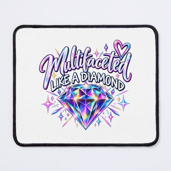 Item preview, Multifaceted Like a Diamond – Colorful Inspirational Diamond designed and sold by 11-Designs.