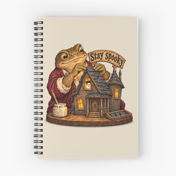 Item preview, Stay Spooky Toad Building Miniature Haunted House designed and sold by MythicCotton.