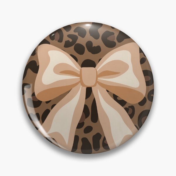 Item preview, Classic Brown Leopard Print Neutral Coquette Bow Aesthetic Pattern designed and sold by MayoshaVibes.
