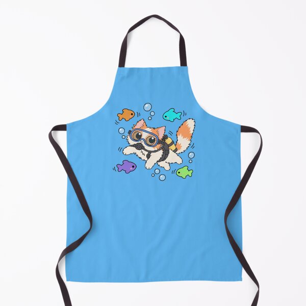 Item preview, Turkish Van Scuba Cat doodle designed and sold by SillyPetDoods.