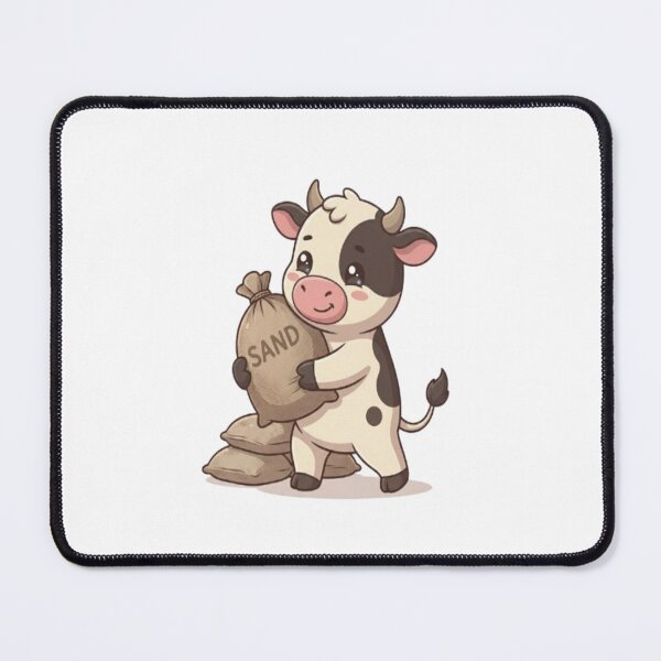 Item preview, Cute Cow Carrying Sand Bag designed and sold by Ella_Sketch.