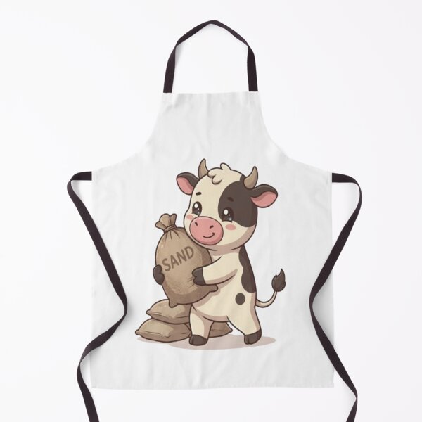 Item preview, Cute Cow Carrying Sand Bag designed and sold by Ella_Sketch.
