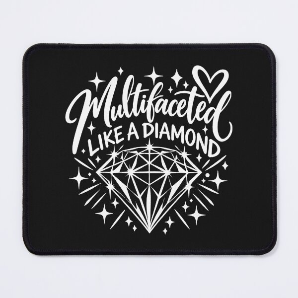 Item preview, Multifaceted Like a Diamond – White Diamond Inspirational Quote designed and sold by 11-Designs.