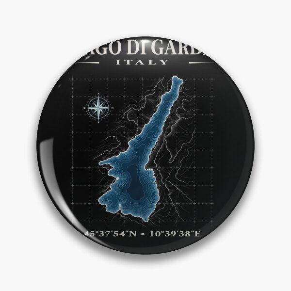 Item preview, Lake Garda (lago Di Garda), Italy: Topographic Map designed and sold by sbachstroem.
