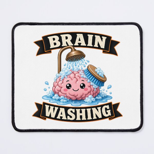 Item preview, Brain Washing Shower Pun Graphic designed and sold by TshirtsOnline-.