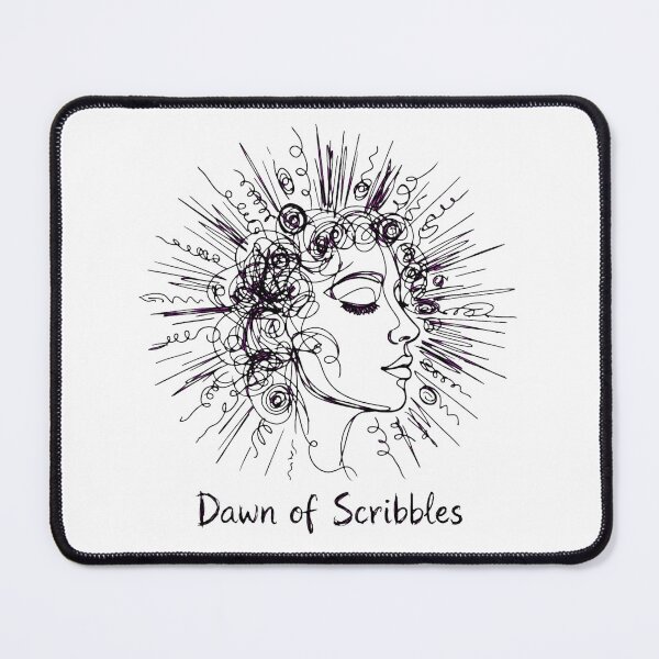Item preview, Dawn of Scribbles Abstract Continuous Line Art Doodle Face T-Shirt designed and sold by ismai6.
