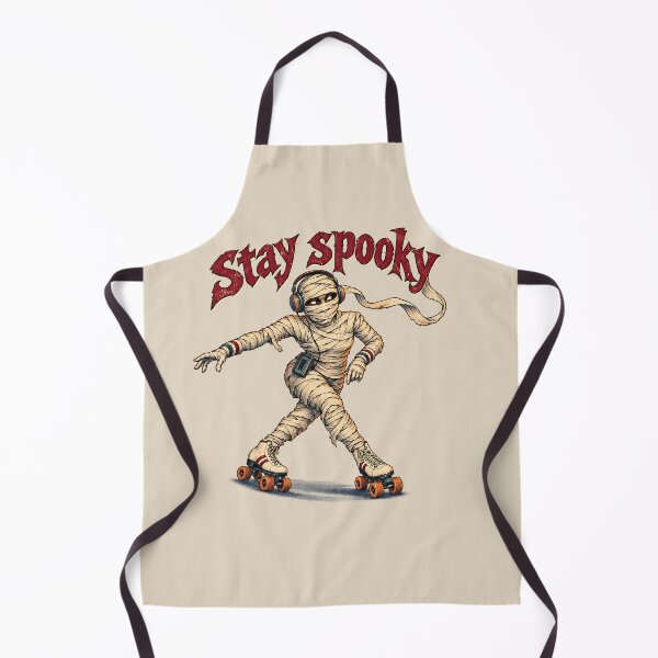 Item preview, Retro Roller Skating Mummy Stay Spooky Halloween designed and sold by MythicCotton.
