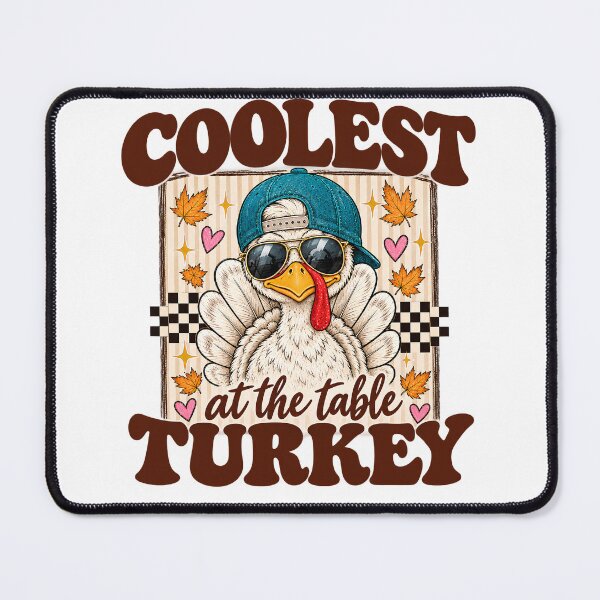 Item preview, Coolest Turkey At The Table Thanksgiving Kids Graphic designed and sold by VGAfanatic.