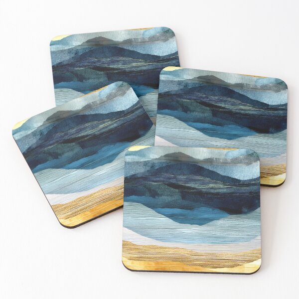 Item preview, Modern Art Blue Aqua Sky Over Golden Valley designed and sold by DEC02.
