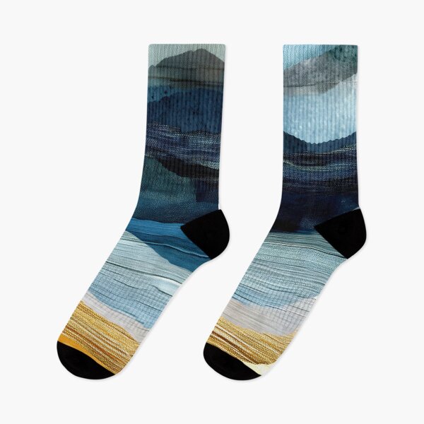 Item preview, Modern Art Blue Aqua Sky Over Golden Valley designed and sold by DEC02.