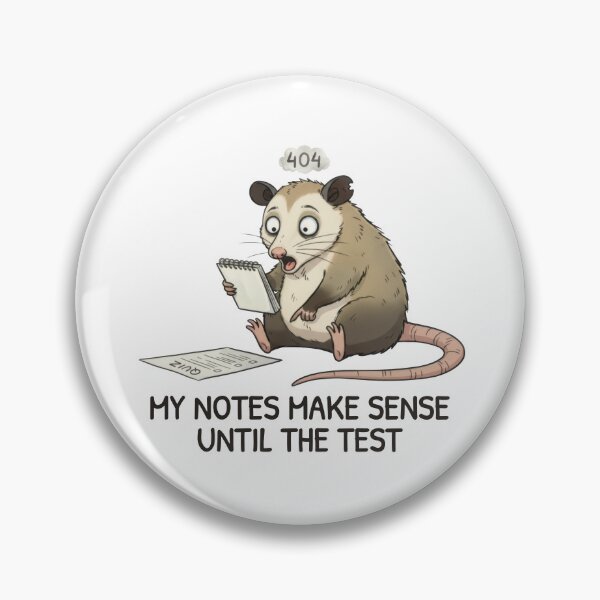 Item preview, My Notes Make Sense Until the Test – University Humor designed and sold by ChernotytskaArt.