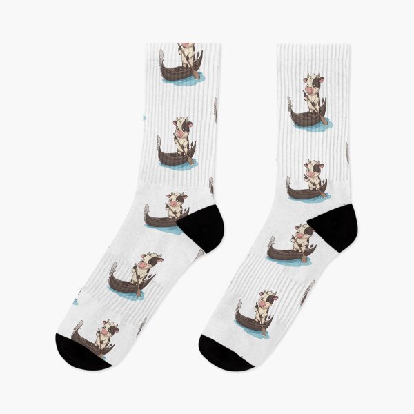 Item preview, Cute Cow Riding Venice Gondola designed and sold by Ella_Sketch.
