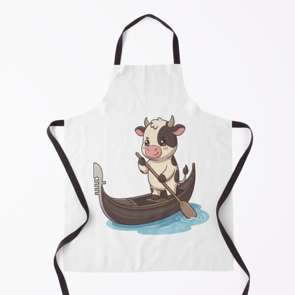 Item preview, Cute Cow Riding Venice Gondola designed and sold by Ella_Sketch.