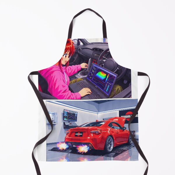 Item preview, JDM Dyno Tune: Anime Mechanic Girl PINK & Red GT86 designed and sold by AKIHABARAMOTORS.