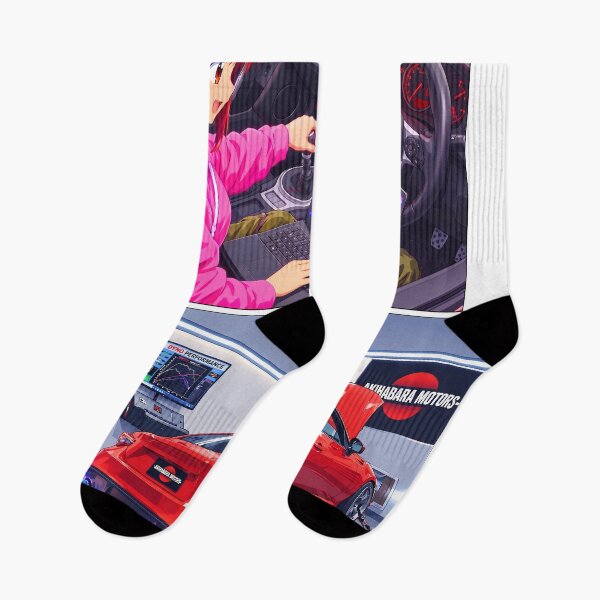Item preview, JDM Dyno Tune: Anime Mechanic Girl PINK & Red GT86 designed and sold by AKIHABARAMOTORS.