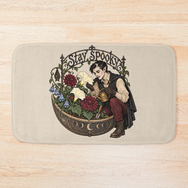 Item preview, Stay Spooky Gothic Vampire Gardener Moon Garden designed and sold by MythicCotton.