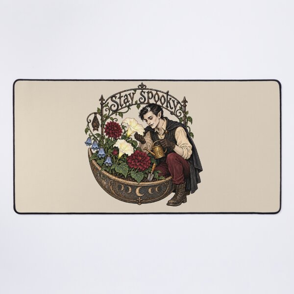 Item preview, Stay Spooky Gothic Vampire Gardener Moon Garden designed and sold by MythicCotton.