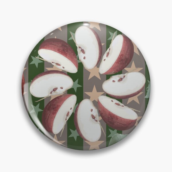 Item preview, Farm Fresh Apple Slice Radials on Stars & Stripes designed and sold by Digitalmyth's Designs.