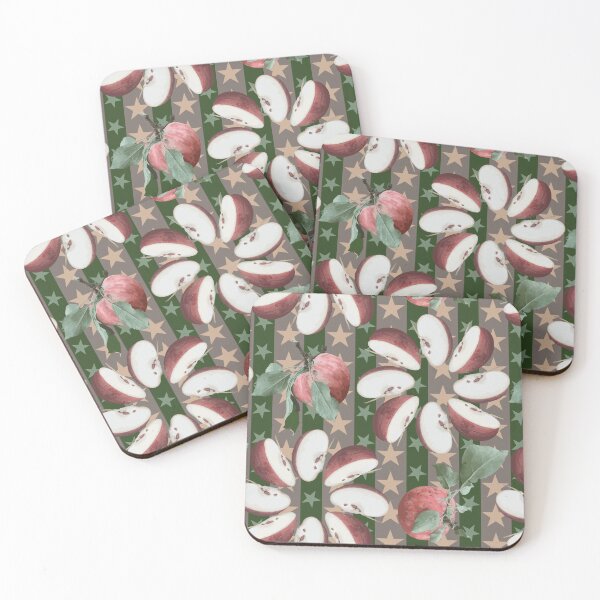 Item preview, Farm Fresh Apple Slice Radials on Stars & Stripes designed and sold by Digitalmyth's Designs.
