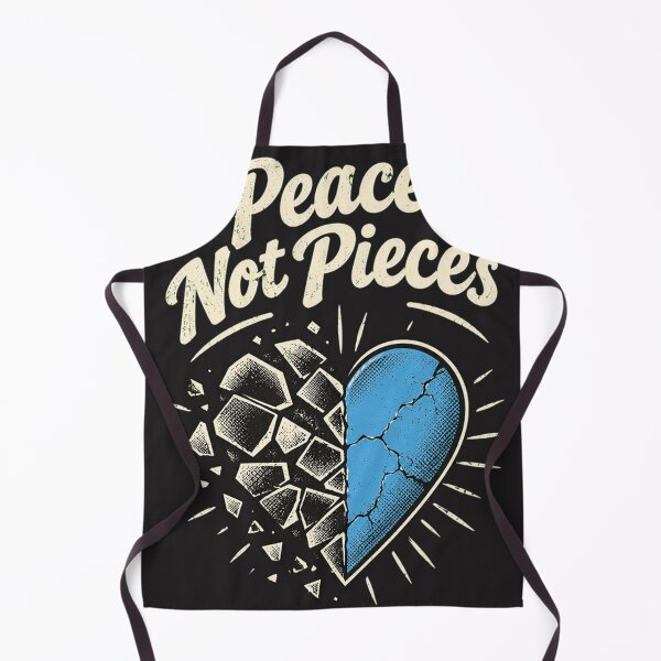 Item preview, Peace, Not Pieces – Clever Wordplay Quote Design designed and sold by RokomariFabric.
