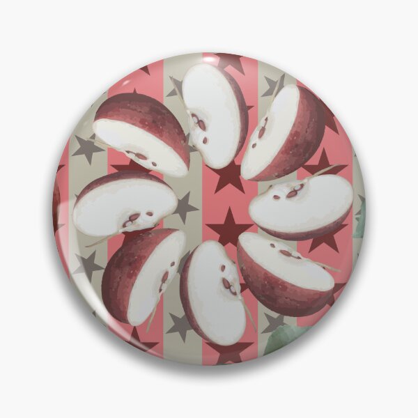 Item preview, More Farm Fresh Apple Slice Radials on Stars & Stripes designed and sold by Digitalmyth's Designs.