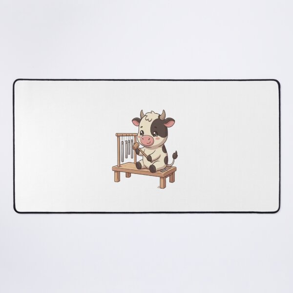 Item preview, Cute Cow Playing Chime Instrument designed and sold by Ella_Sketch.