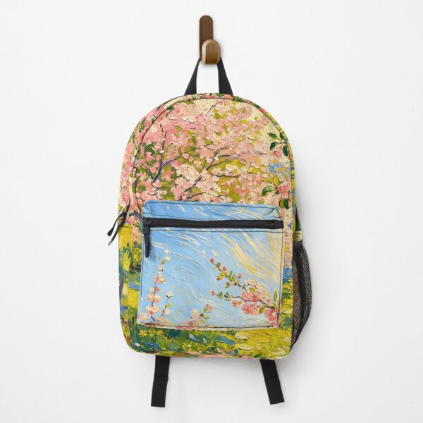 Item preview, Blossom Orchard Art Print, Van Gogh Style Spring Tree Wall Art, Cozy Floral Landscape, Soft Pastel Home Decor, designed and sold by GeorgyCrafts.