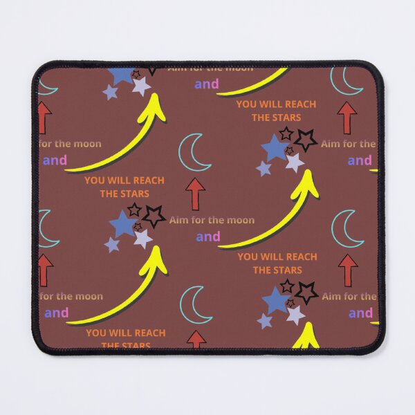 Item preview, aim for the moon and you will reach the stars quote design designed and sold by XertHardcore.