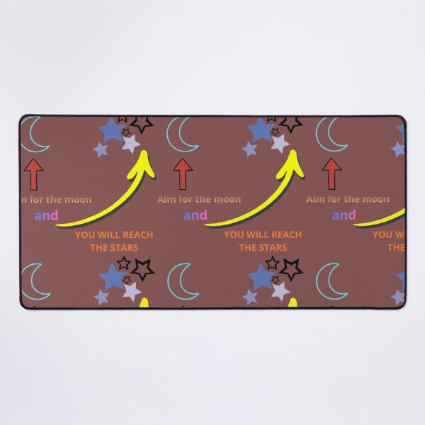 Item preview, aim for the moon and you will reach the stars quote design designed and sold by XertHardcore.