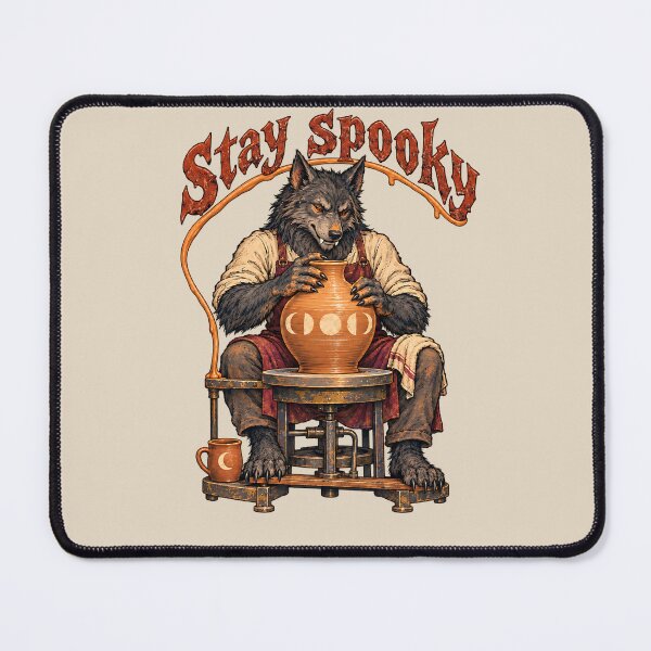 Item preview, Stay Spooky Werewolf Potter Clay Crafting designed and sold by MythicCotton.