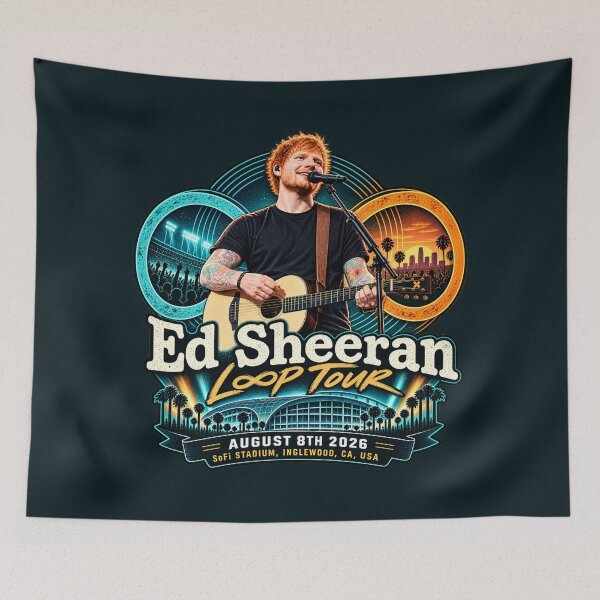 Item preview, Ed Sheeran SoFi Stadium Inglewood CA USA August 8 2026 designed and sold by AndyGordon125.