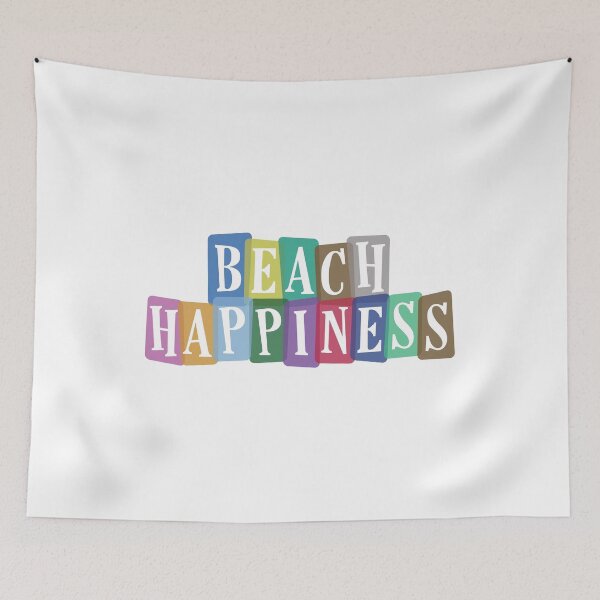 Item preview, Beach Happiness - Sea Glass Lover Gifts - Beachcombing - Retro Vintage Aesthetic designed and sold by DesignByLeo.