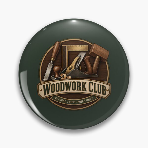 Item preview, Vintage Woodwork Club Carpenter Tools Design designed and sold by Mostafa Studio.
