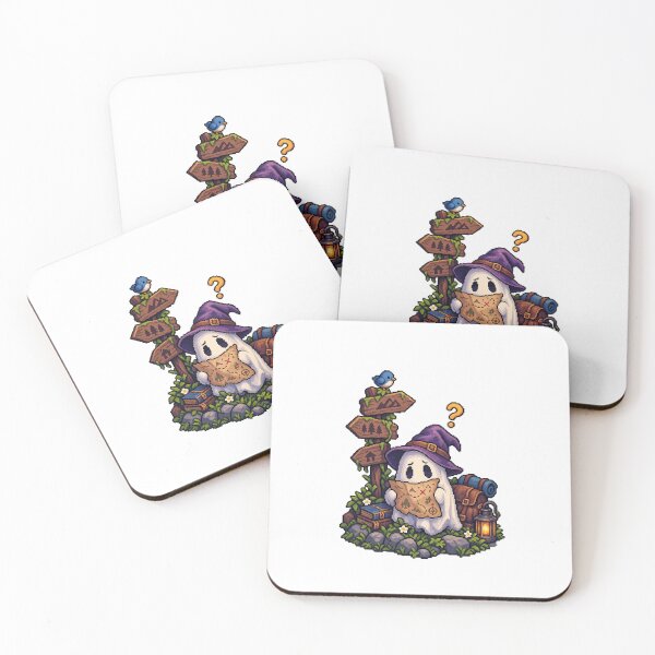 Item preview, Confused Ghost Adventurer – Cute Fantasy Pixel Art designed and sold by Handmade--Heaven.
