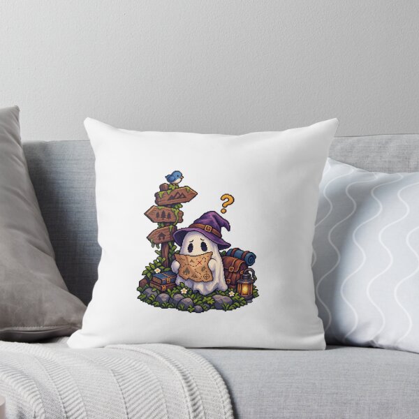 Item preview, Confused Ghost Adventurer – Cute Fantasy Pixel Art designed and sold by Handmade--Heaven.