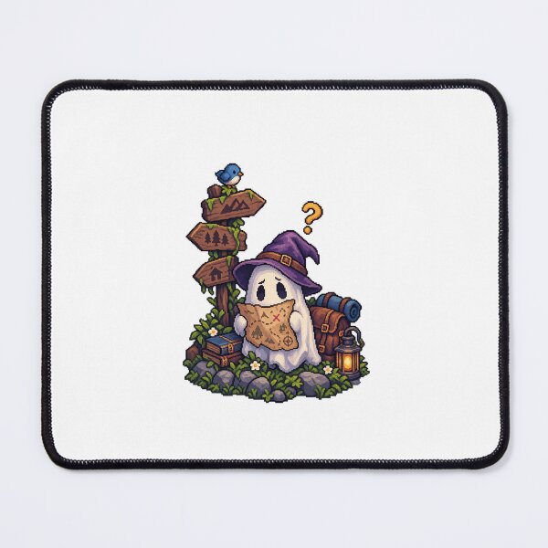 Item preview, Confused Ghost Adventurer – Cute Fantasy Pixel Art designed and sold by Handmade--Heaven.