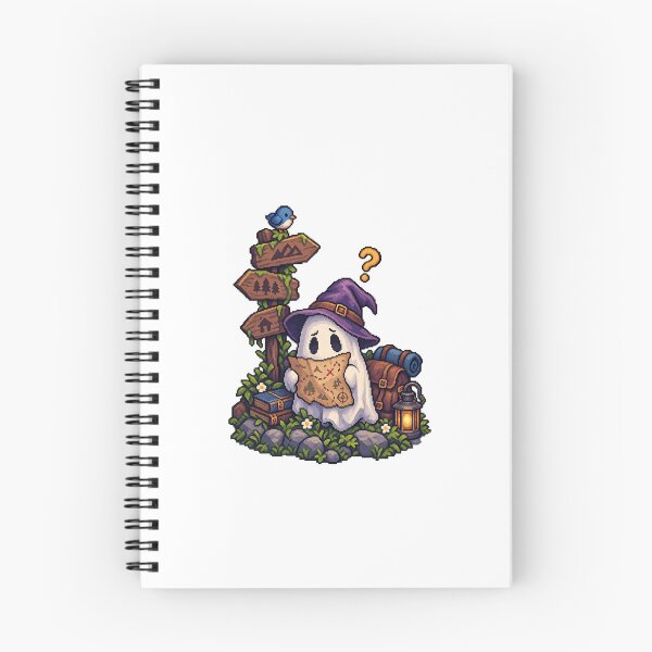 Item preview, Confused Ghost Adventurer – Cute Fantasy Pixel Art designed and sold by Handmade--Heaven.