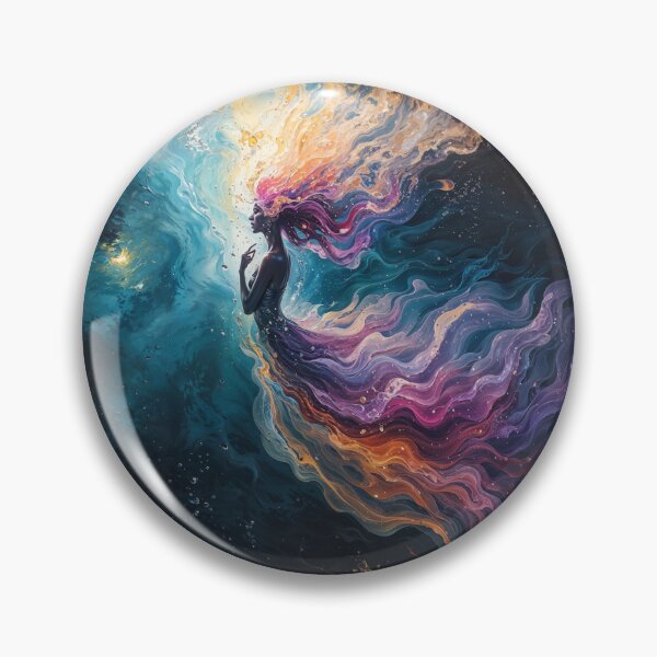 Item preview, Swirling blue, gold, pink and purple cosmic energies designed and sold by ArcaneVisionArt.
