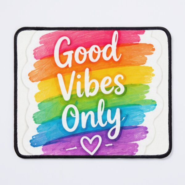 Item preview, Good Vibes Only Colorful Positive Rainbow designed and sold by LearnFunStore.
